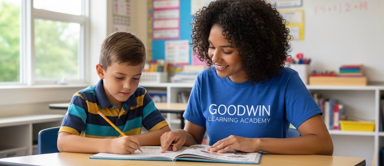 Special education teacher providing one-on-one instruction to student